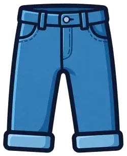A pair of blue jeans