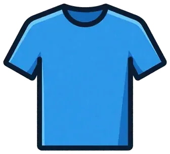 A blue T-shirt