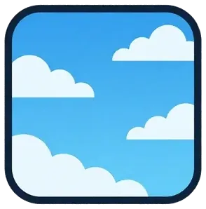 A blue sky with white clouds
