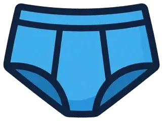 A pair of blue underpants
